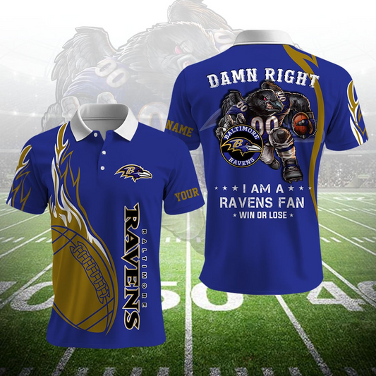 BR NFL Team Mascot Polo Shirt DDT NTL