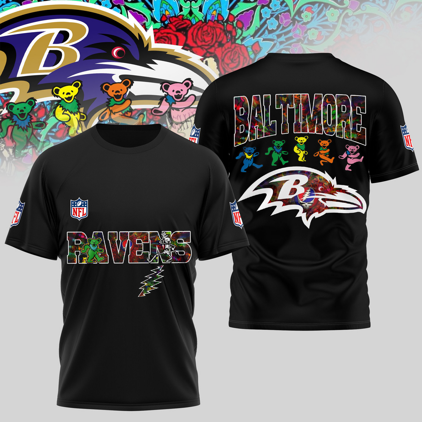 BR Premium NFL Dancing Bear T-Shirt DDT HLPHUONG