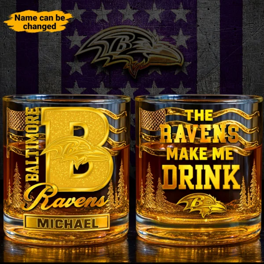 BR Premium NFL Golden Whiskey Fan Glass DDT HLPhuong