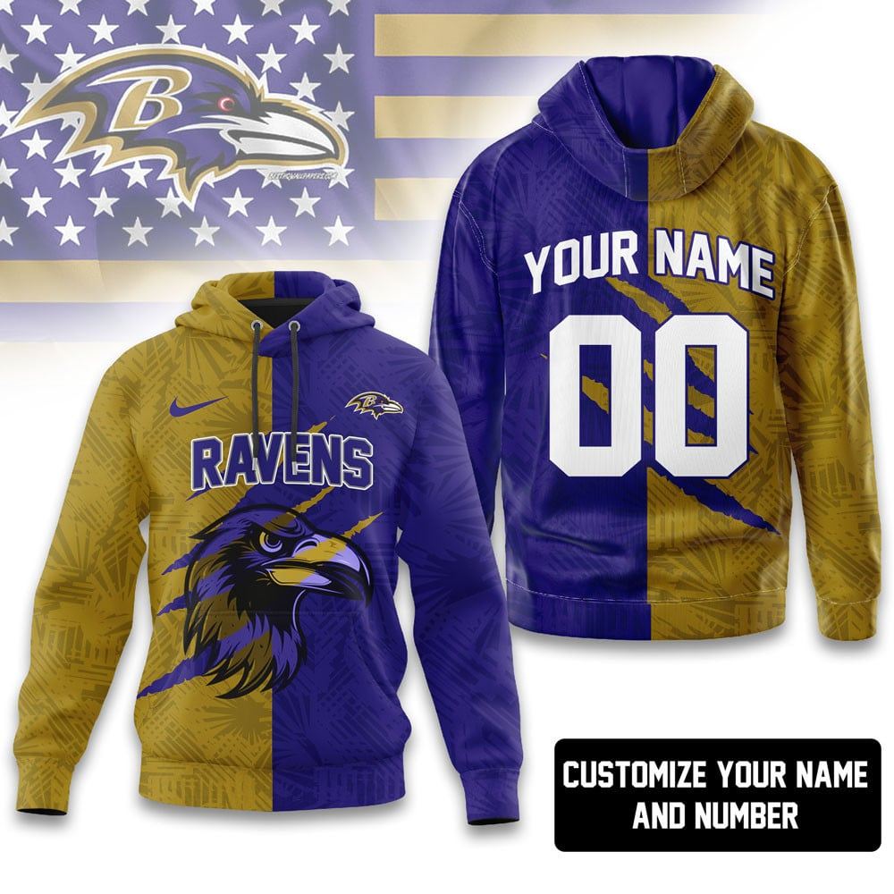 BR Premium NFL Split Color Hoodie DDT HLPHUONG