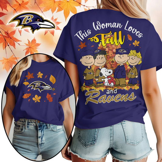 BR Premium NFL This Woman loves fall 3D Shirt DDT CTND