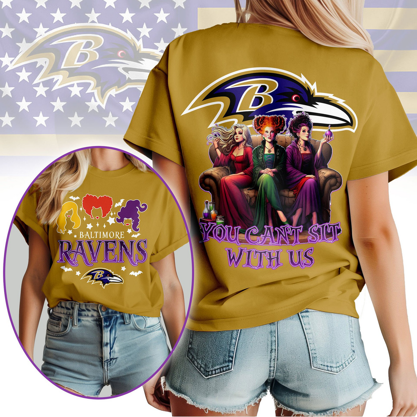 BR Premium NFL You Can't Sit With Us 3D T-shirt DDT NTL