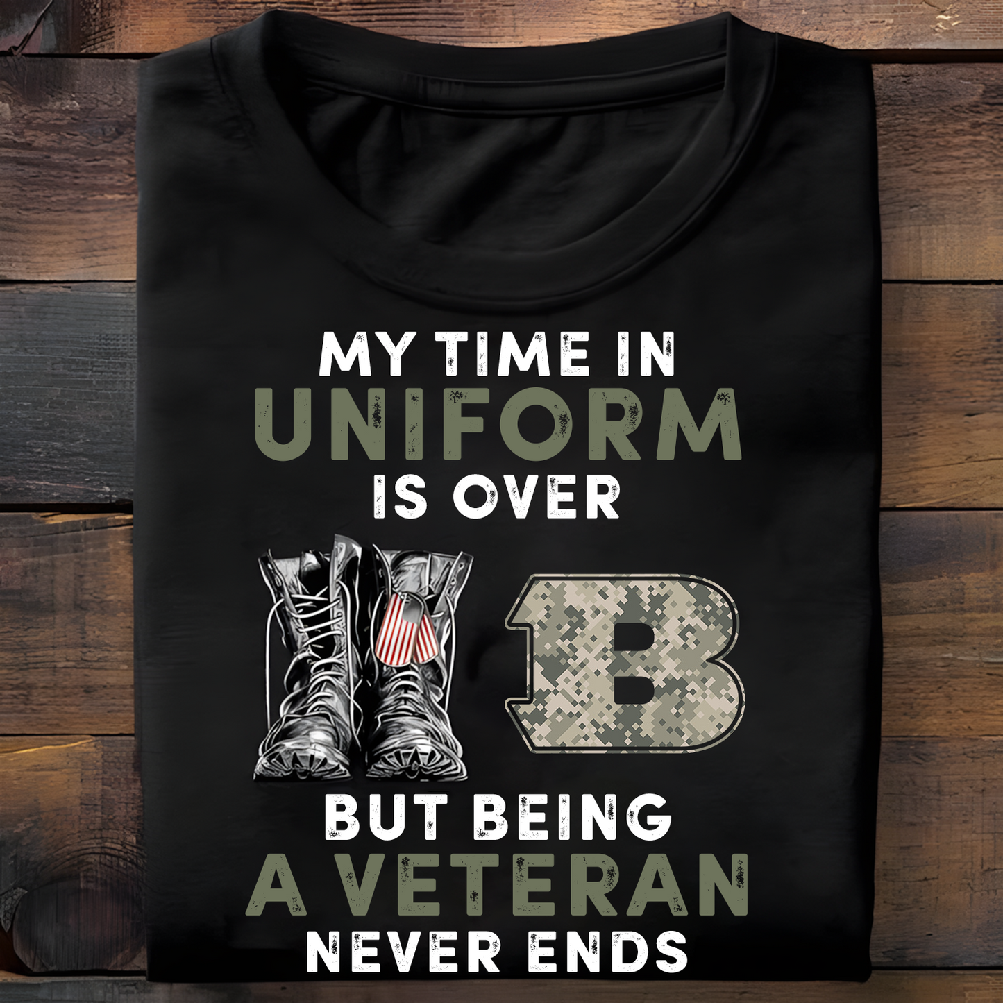 CIN x NFL My Time In Uniform Is Over But Being A Veteran Never Ends 2D Shirt DatND ThuongNH