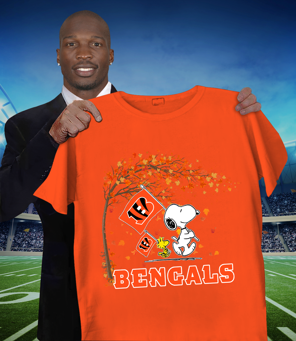 CIN x NFL Snoopy and Woodstock Happy Autumn 2D Shirt DatND ThuongNH