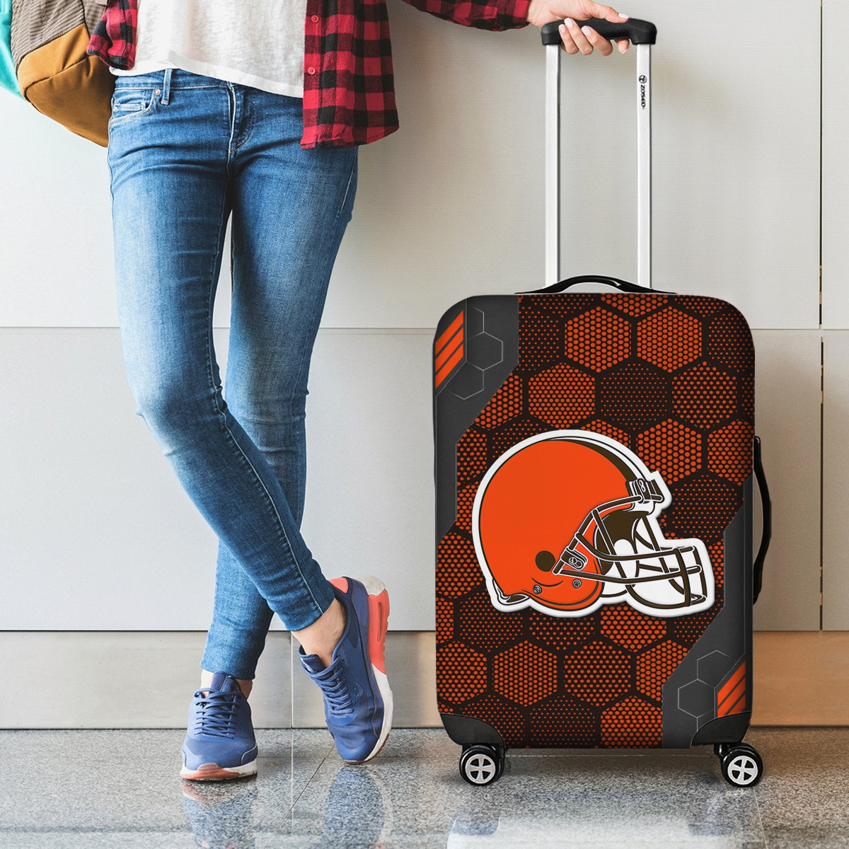 CLE NFL V3 Luggage Cover Suitcase Protector DDT NTL