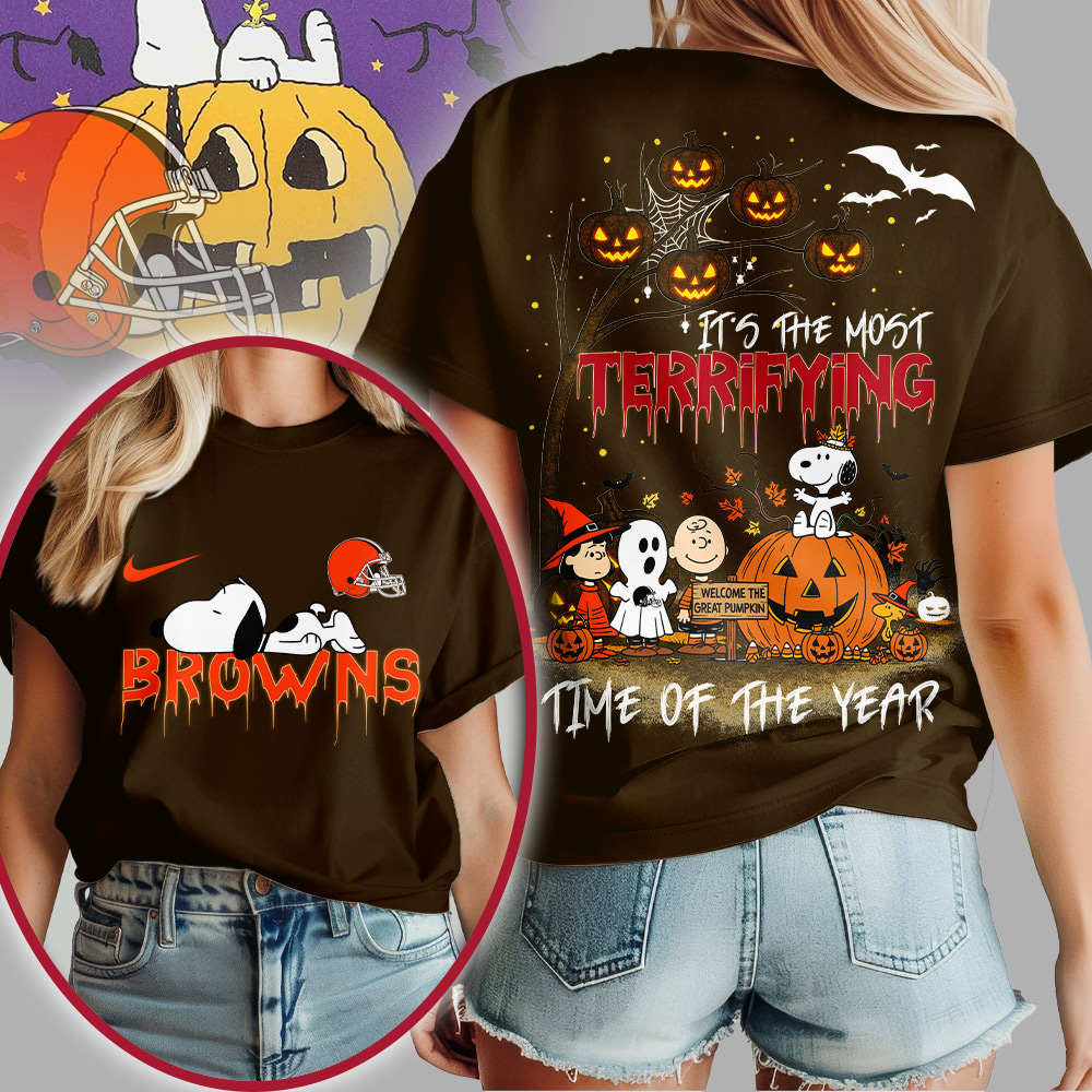 CLE Premium NFL Terrifying Halloween Shirt DDT HLPHUONG