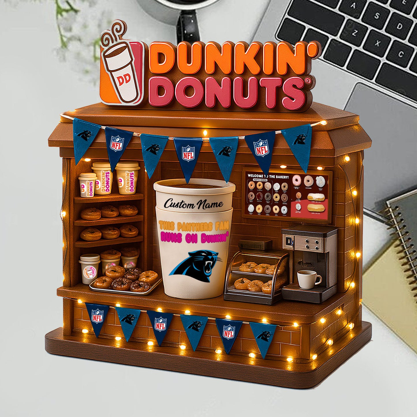 CP Acrylic Block - NFL x Dunkin Donuts Gift For Fans DDT CTND
