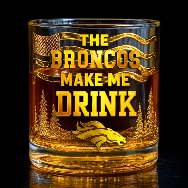 DB Premium NFL Golden Whiskey Fan Glass DDT HLPhuong