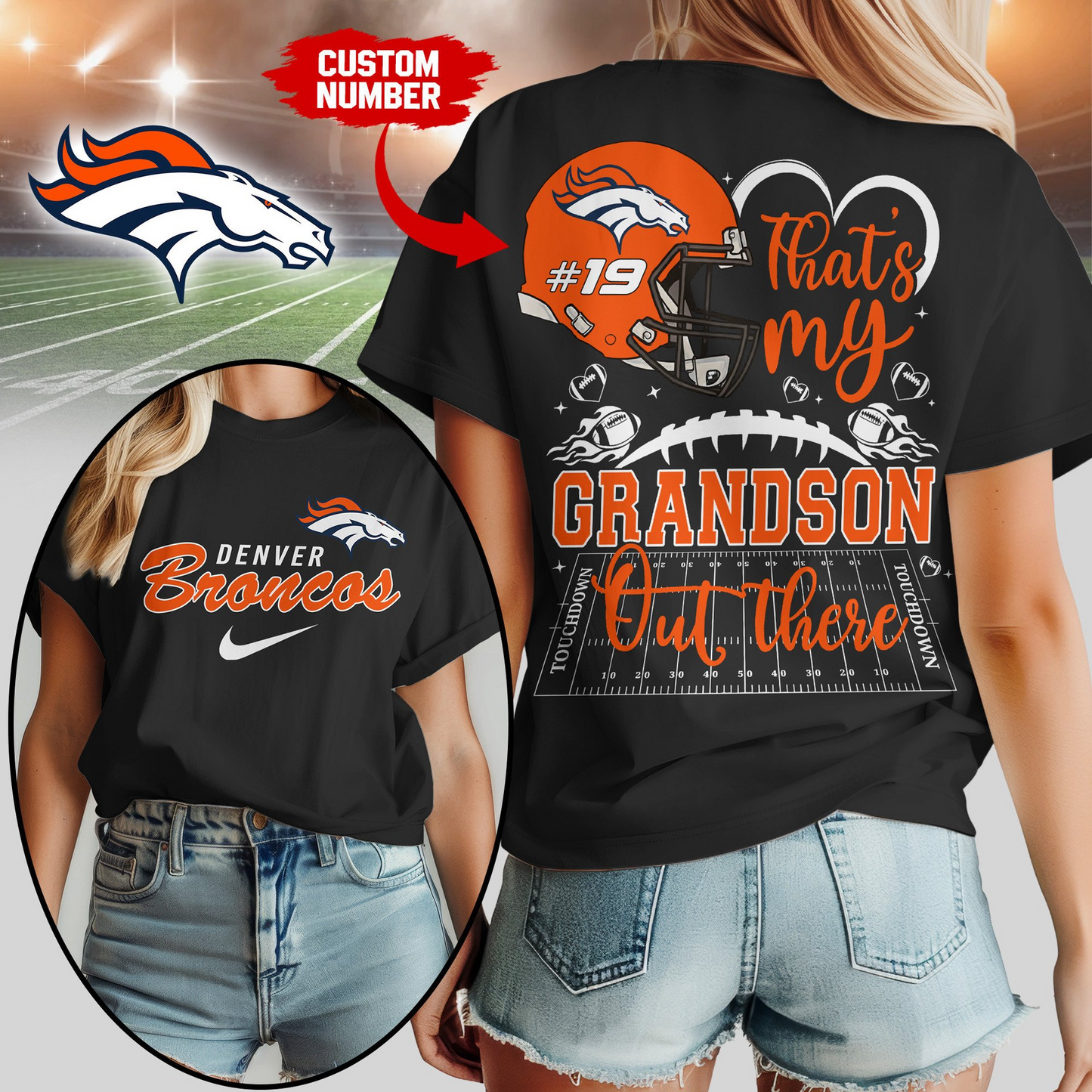 DB Premium NFL That My Grandson Out There Shirt DDT NTL