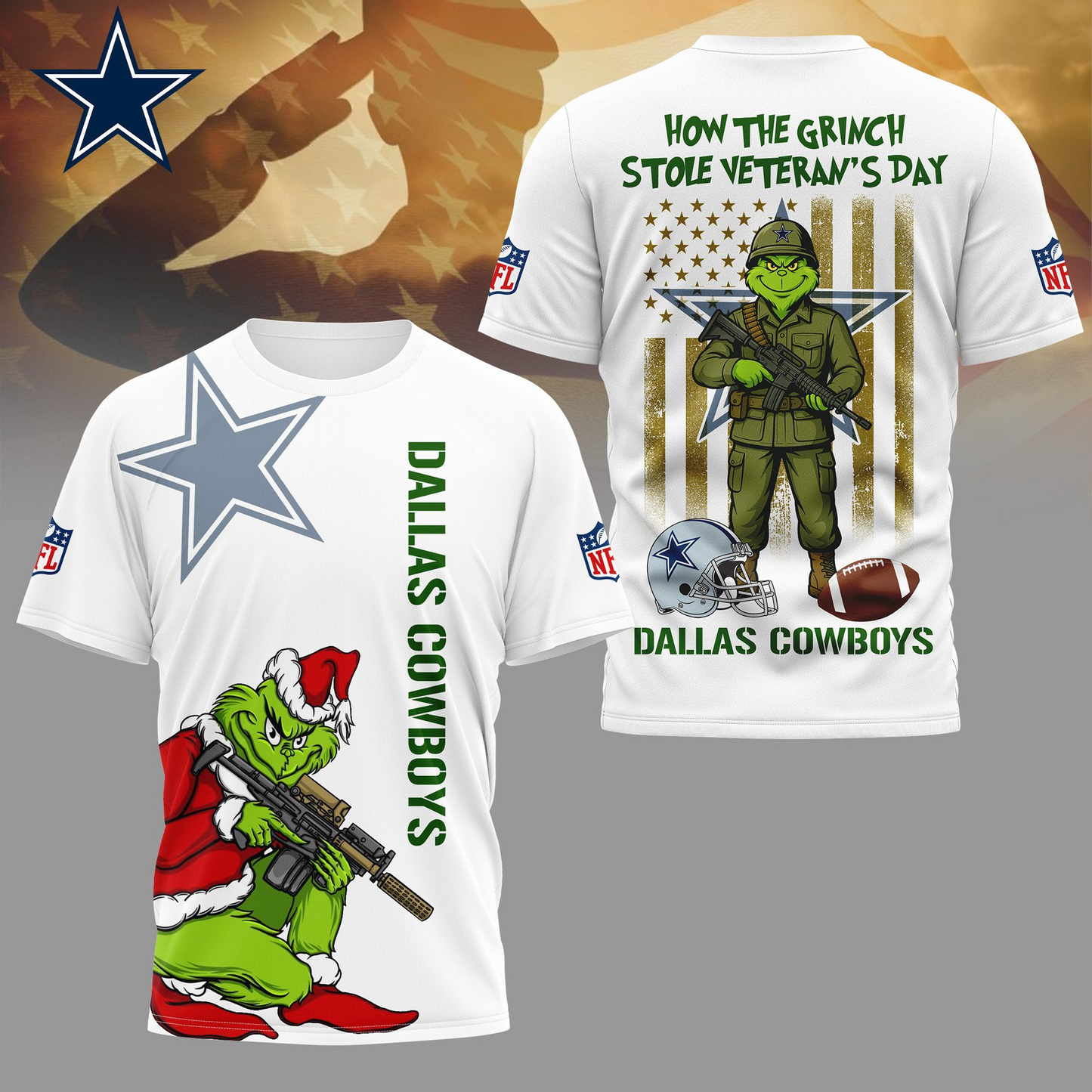 DC Premium NFL The Grinch Salute Veterans DDT CTND