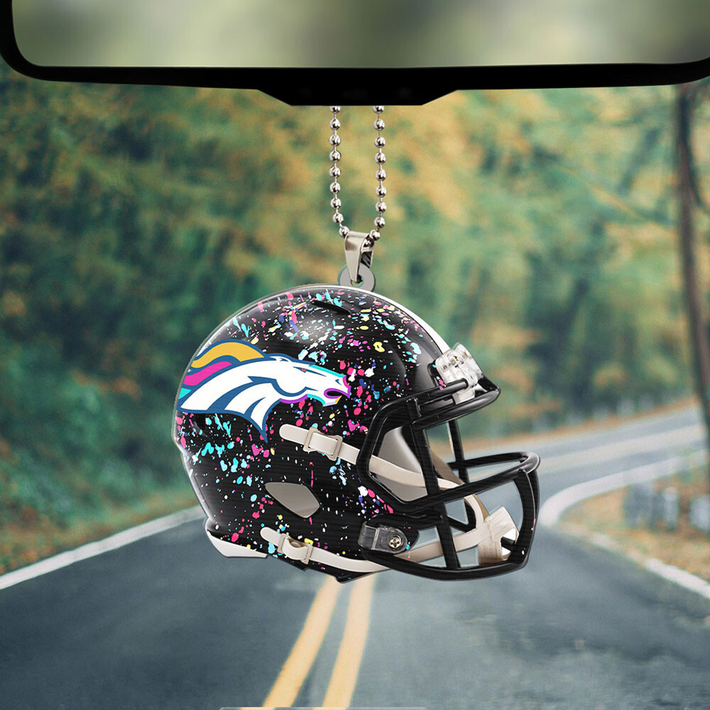 DEN x NFL Custom Shape 2-sided Car Ornament DATND TANTD