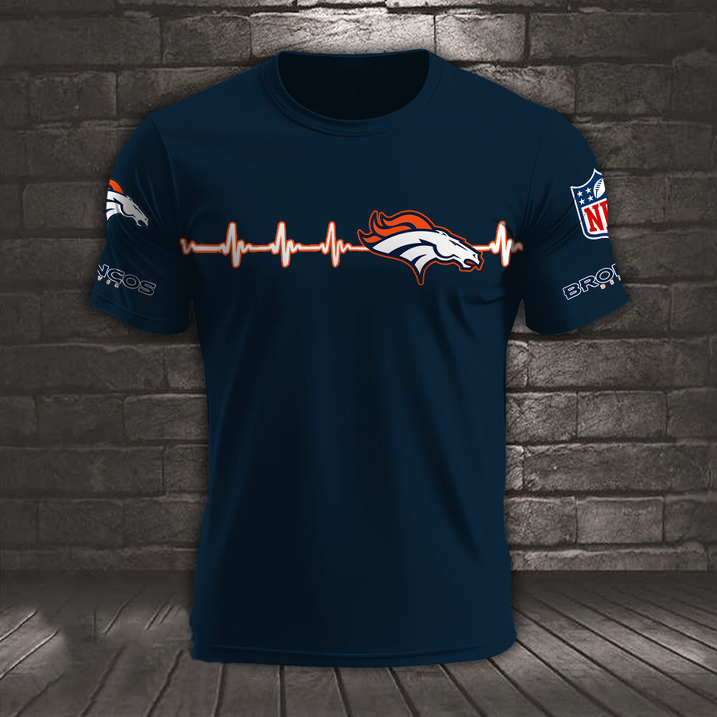 DEN x NFL Heart Rate Map Special 3D Shirt DatND ThuongNH