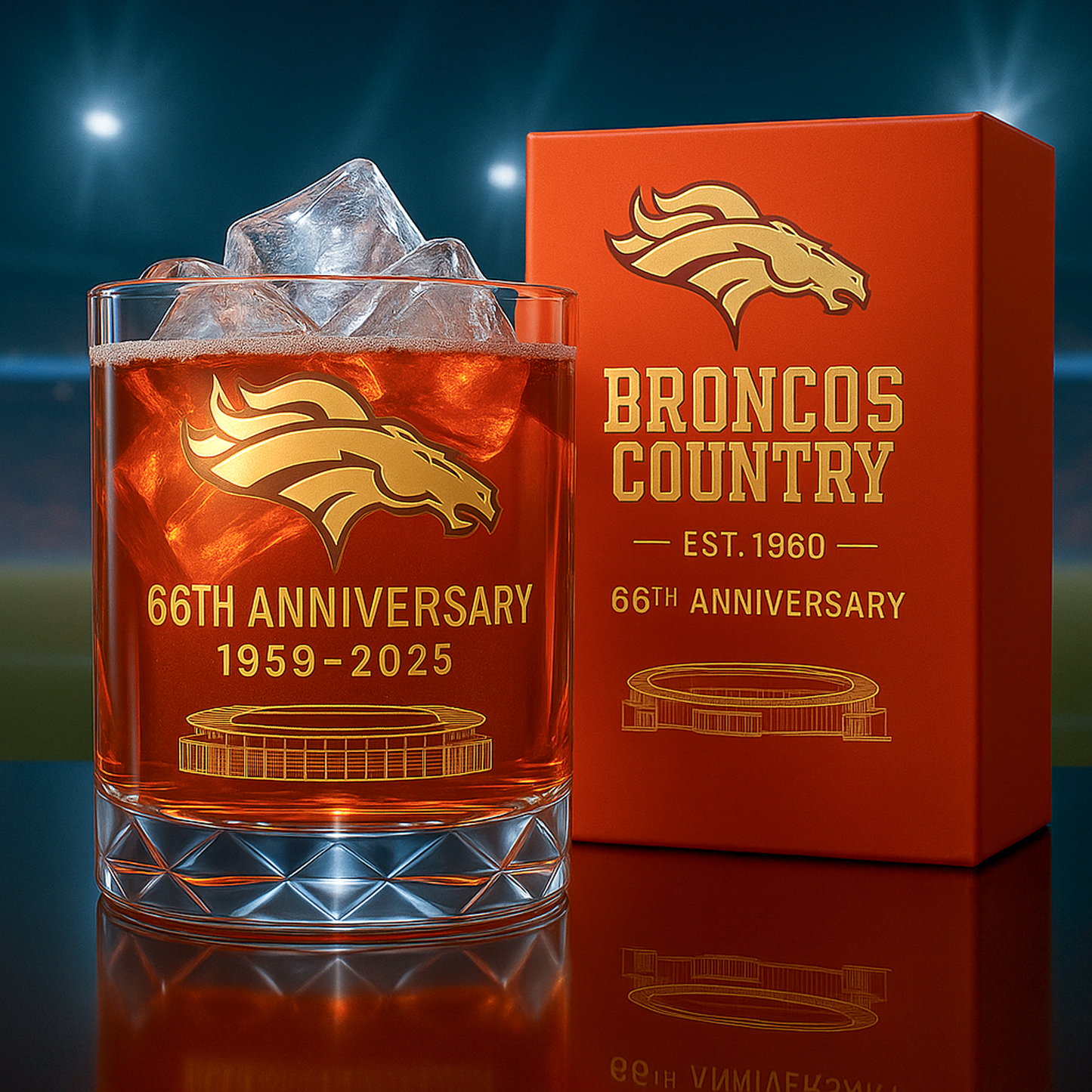 DEN x NFL Limited Edition Whiskey Glass DatND DVT