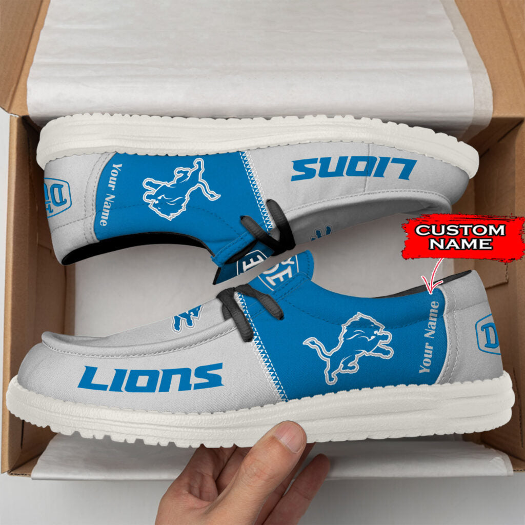 DET Personalized NFL Hey Dude Shoes DatND ThuongNH