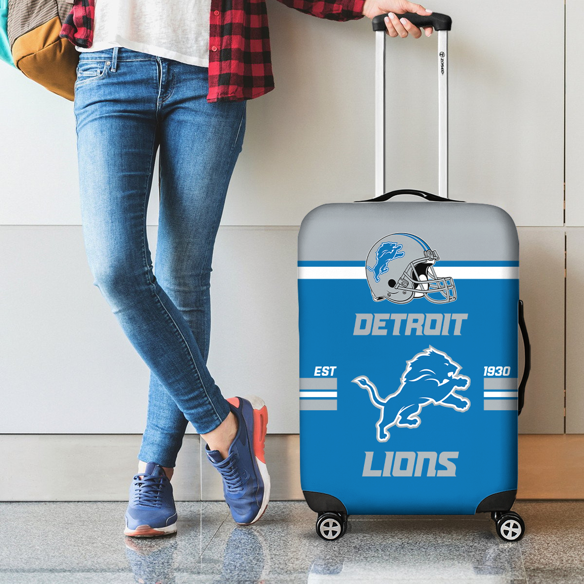 DL NFL Luggage Cover Suitcase Protector DDT NTL