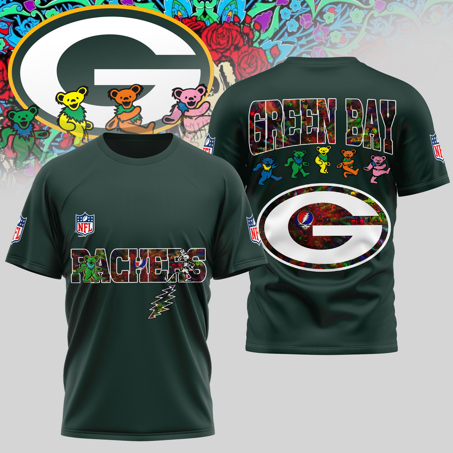 GBP Premium NFL Dancing Bear T-Shirt DDT HLPHUONG