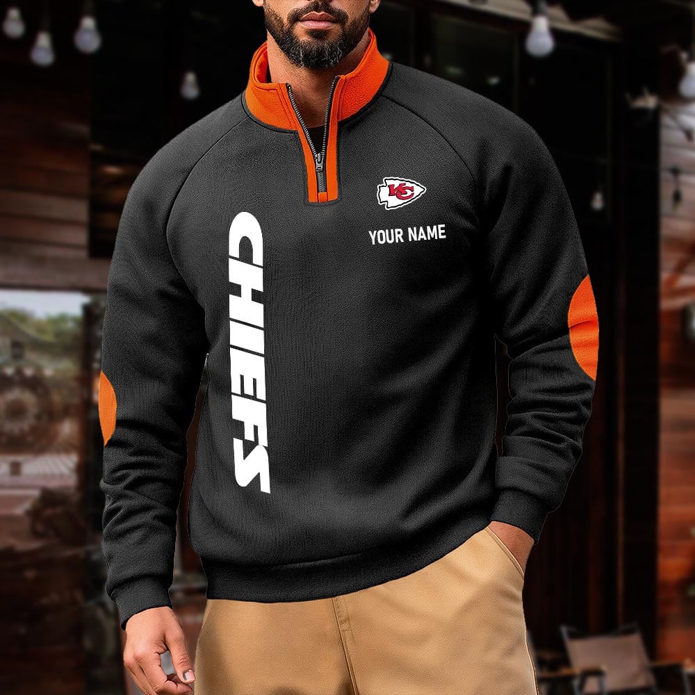 KCC NFL Pulse Gear Zipper Henley Sweatshirt DDT CTND