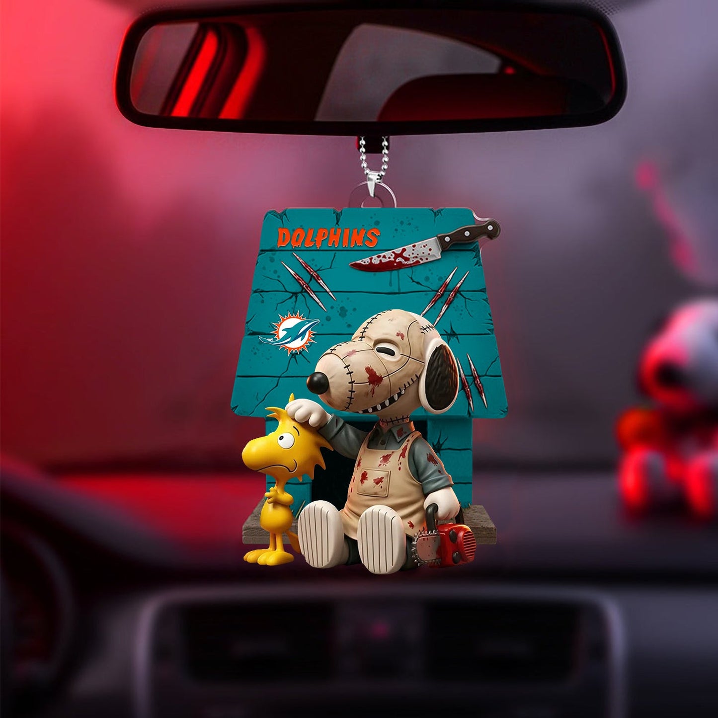 Horror Character x NFL MIA ORNAMENT CAR NDT NHM