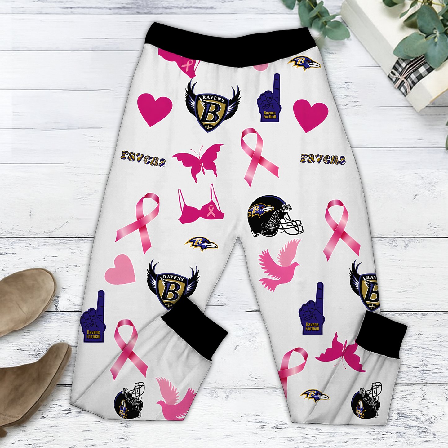 In October We Wear Pink And Watch BAL NFL Pajamas Set DatND DVT