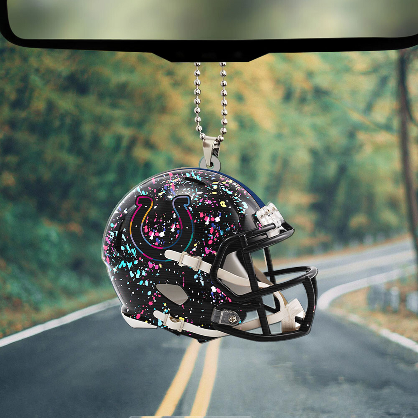 IND x NFL Custom Shape 2-sided Car Ornament DATND TANTD