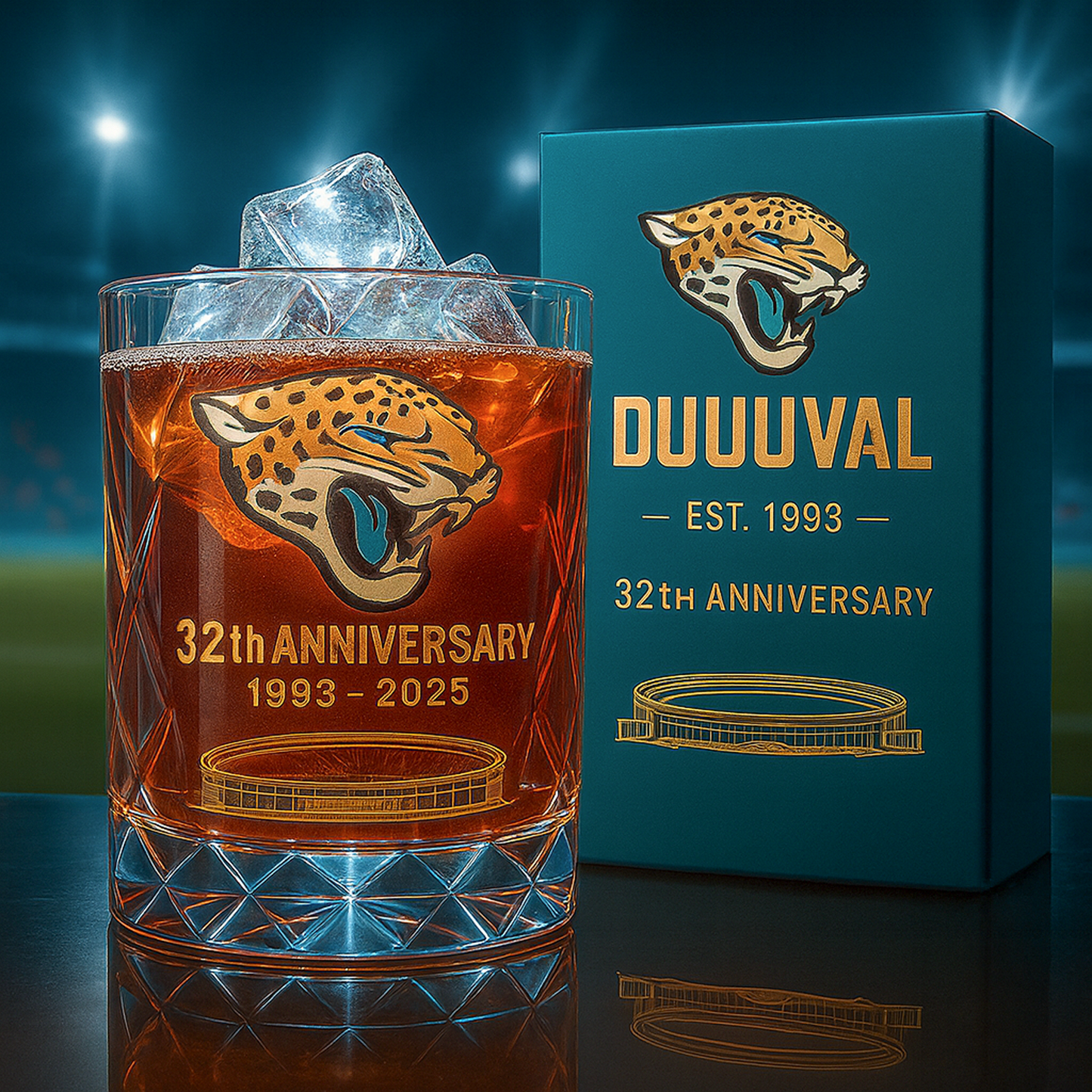 JAC x NFL Limited Edition Whiskey Glass DatND DVT