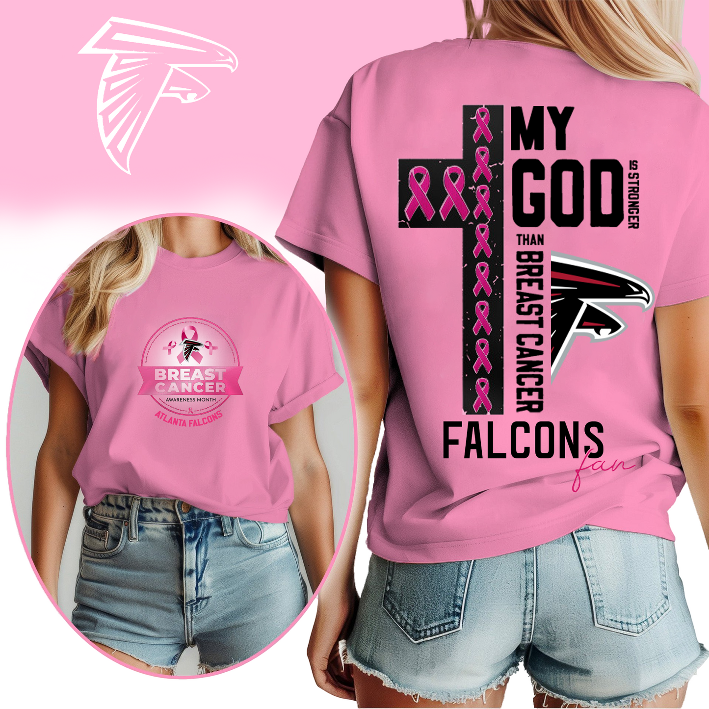 NFL AF - Breast Cancer My God In Stronger Shirt DDT HLP