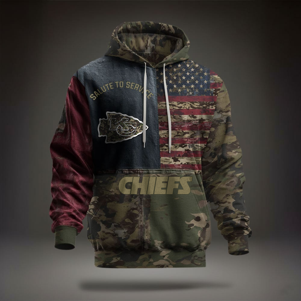 NFL KCC Salute To Service Hoodie DDT NTL