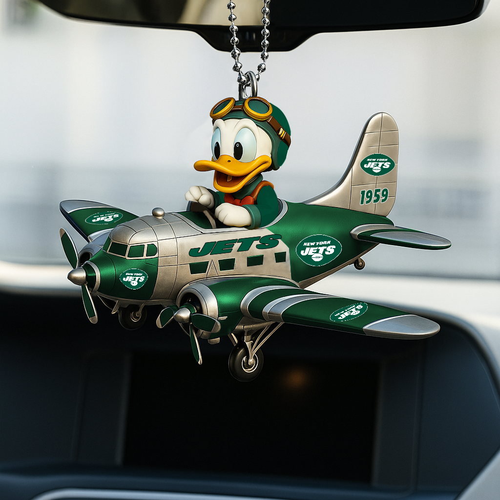 NFL NYJ x DN Duck Premium Car Hanging Ornament DDT CTND