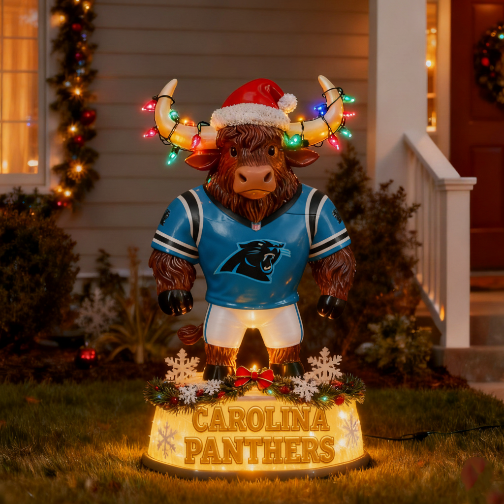 NFL x CP Spirit Yak Christmas LED Statue V1 NAK