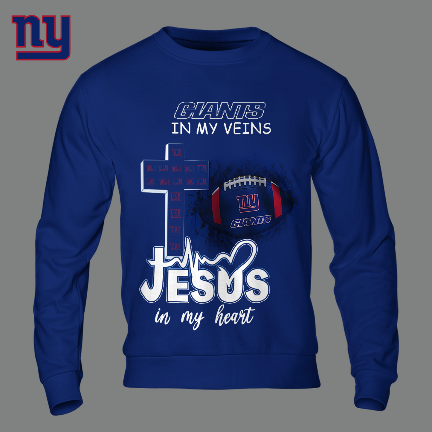 NYG - Jesus In My Heart Shirt DDT HLPHUONG