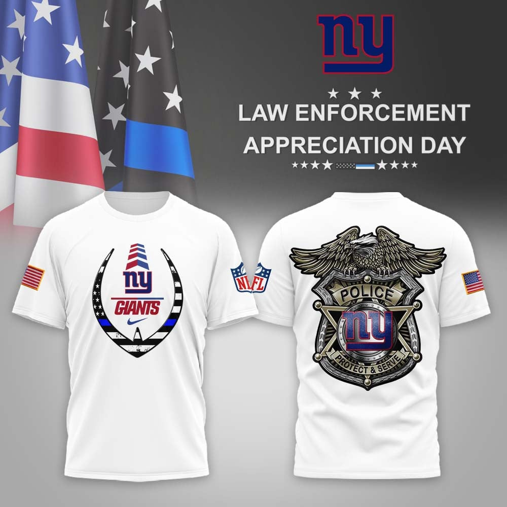 NYG Premium Law Enforcement Appreciation Day T-shirt DDT CTND