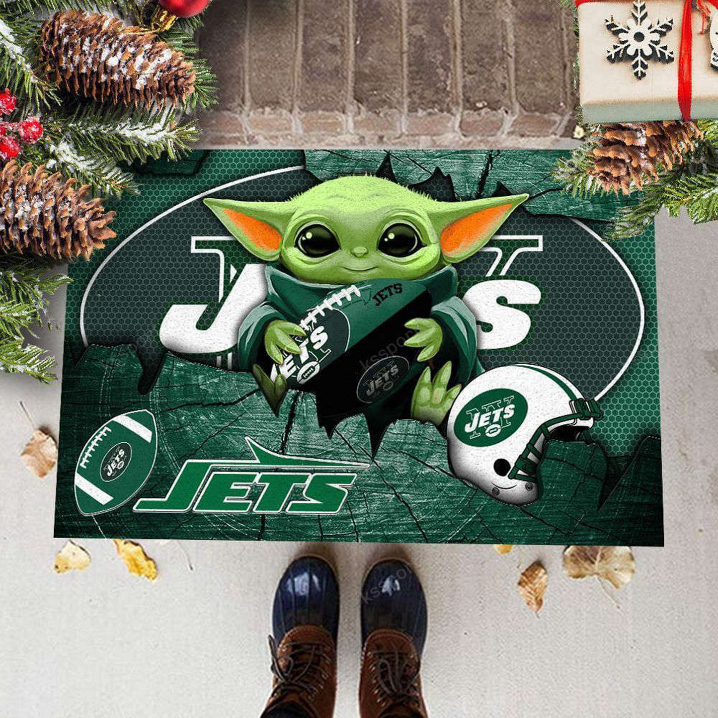 NYJ x NFL Doormat, Best Gift For Home Decor NDT TDT