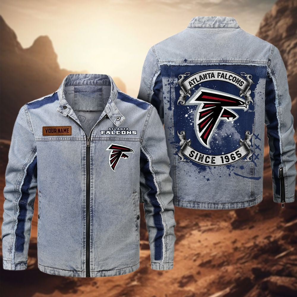 Personalized AF Premium NFL Street Scar Denim Jacket DDT CTND