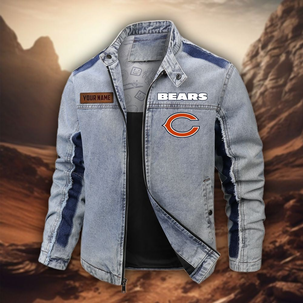 Personalized CHI Premium NFL Street Scar Denim Jacket DDT CTND