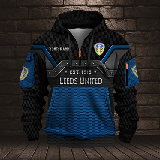 Personalized LU Premium EPL Half Zip Heavy Hoodie DDT NTL