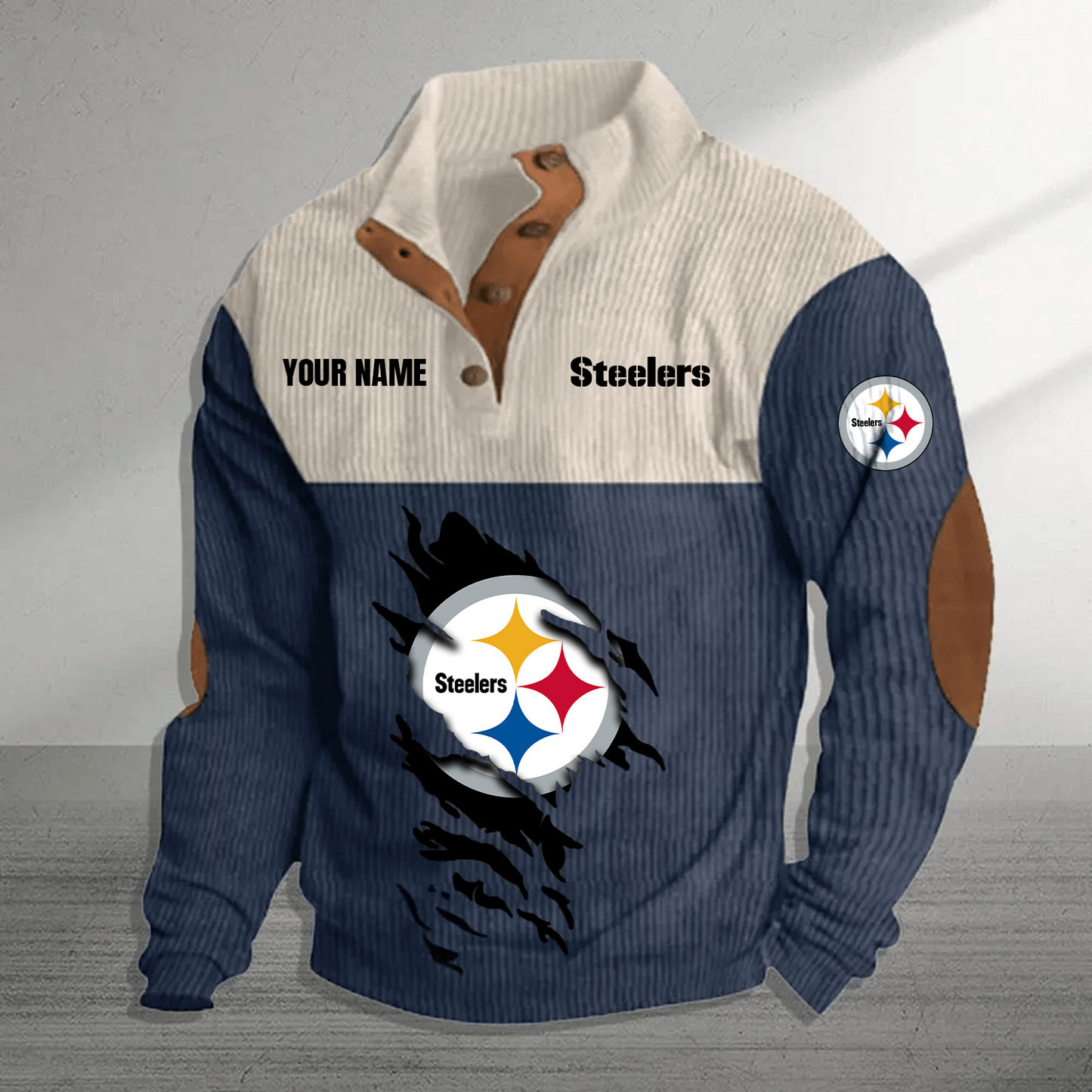 PIT x NFL Premium Personalized Game-Day Pullover DATND TANTD