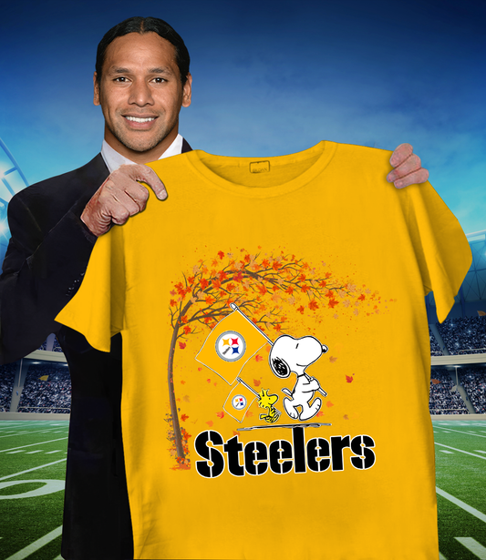 PIT x NFL Snoopy and Woodstock Happy Autumn 2D Shirt DatND ThuongNH