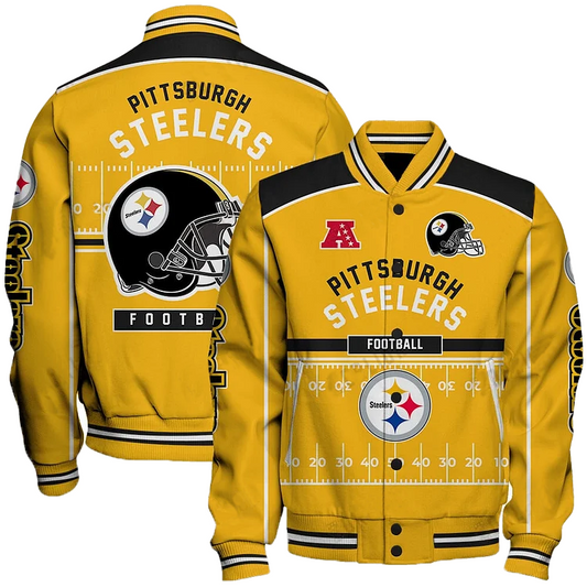 Pittsburgh Steelers Football Team 2024- 25 Glory To Us Unisex Varsity Jacket DDT HLPHUONG