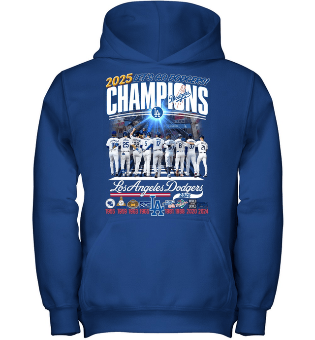 Premium MLB LAD Champions 2025 Hoodie V12NMD 201025 TTV