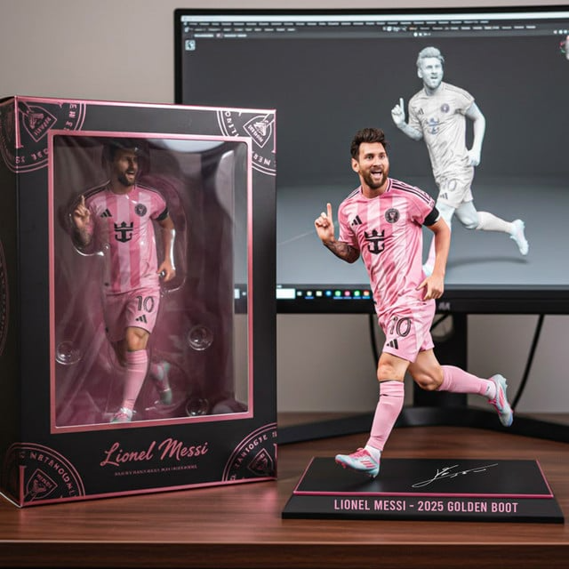 Premium MLS LNM Golden Boot 2025 Winner Acrylic Plaque V3 NMD TTV