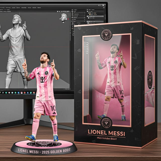 Premium MLS LNM Golden Boot 2025 Winner Acrylic Plaque V3 NMD TTV