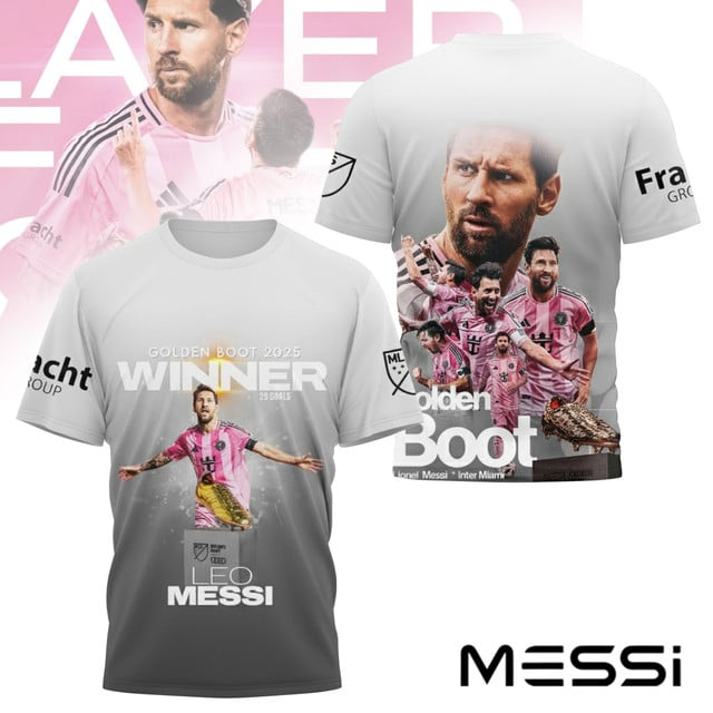 Premium MLS LNM Golden Boot 2025 Winner T-shirt V3 NMD TTV