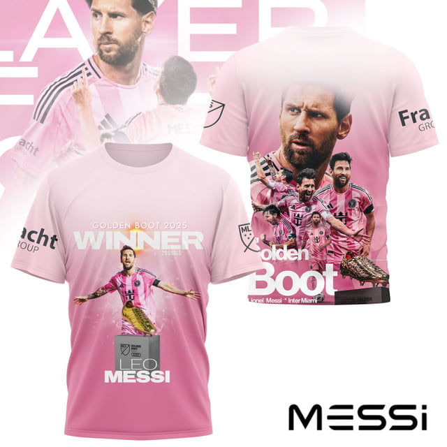 Premium MLS LNM Golden Boot 2025 Winner T-shirt V6 NMD TTV