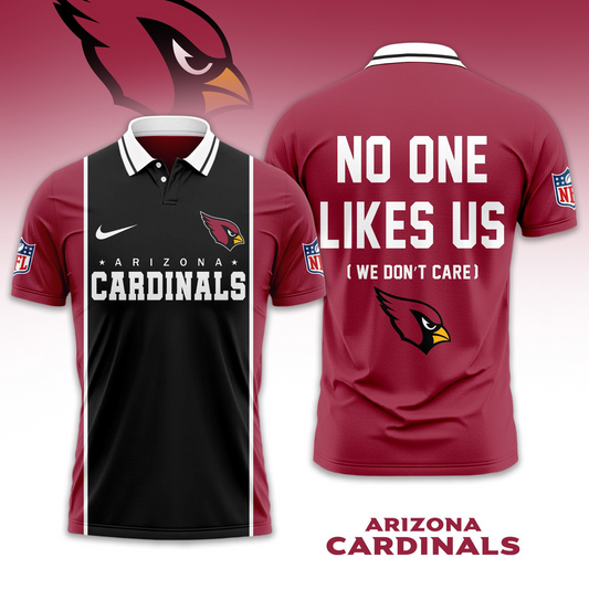 Premium NFL ARI No One Likes Us Polo Shirt V1 NMD TTV
