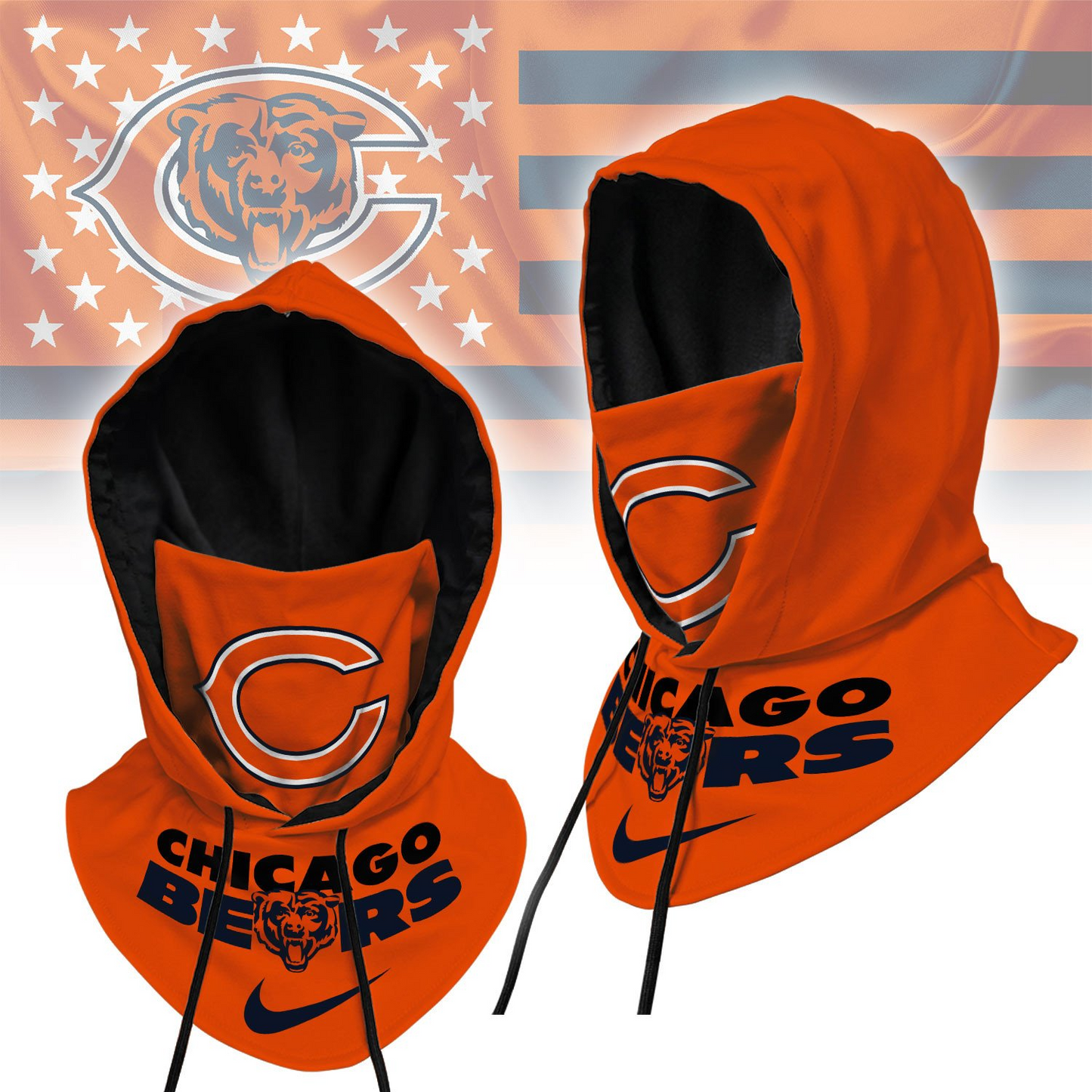 Premium NFL CHI Hooded Gaiter V1 NMD TTV