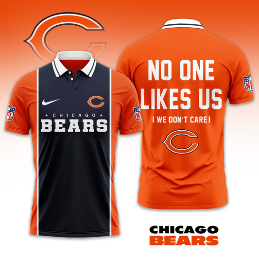 Premium NFL CHI No One Likes Us Polo Shirt V1 NMD 291025 TTV