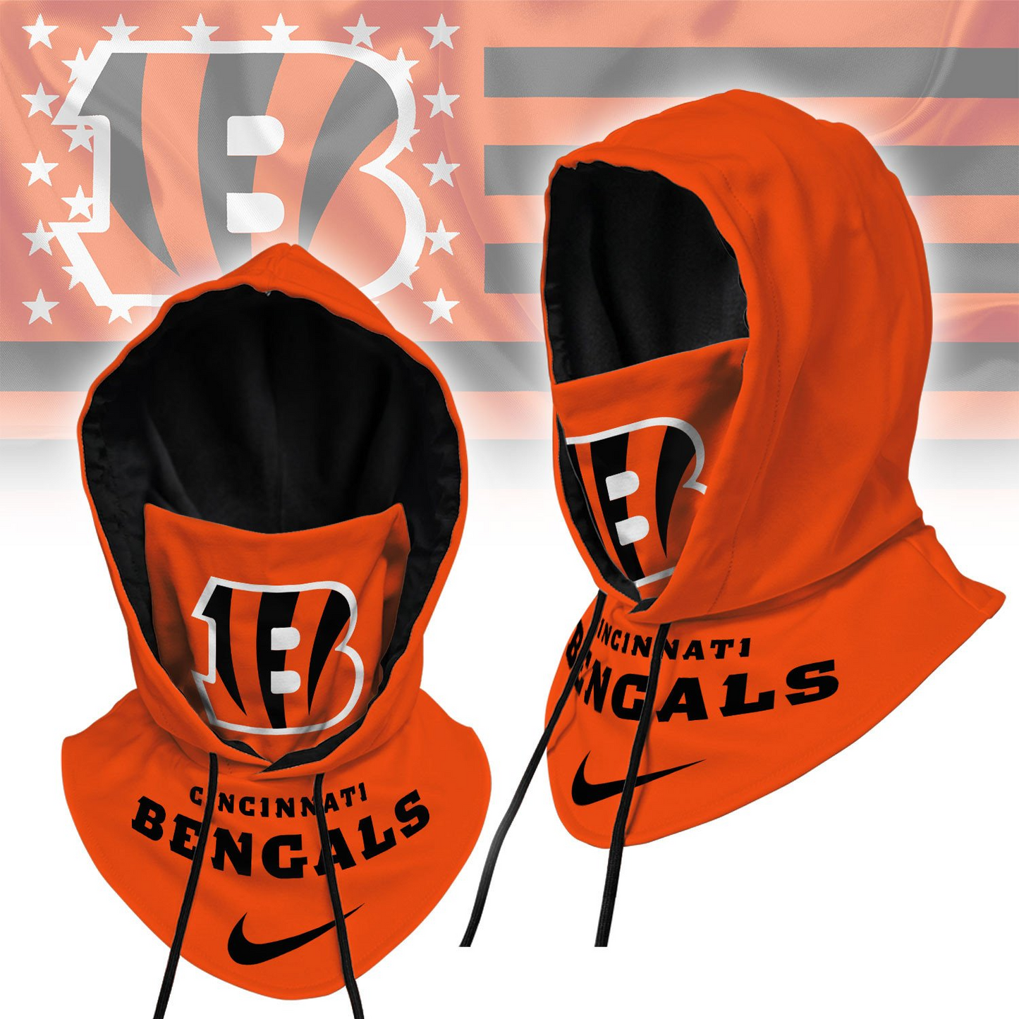 Premium NFL CIN Hooded Gaiter V1 NMD TTV