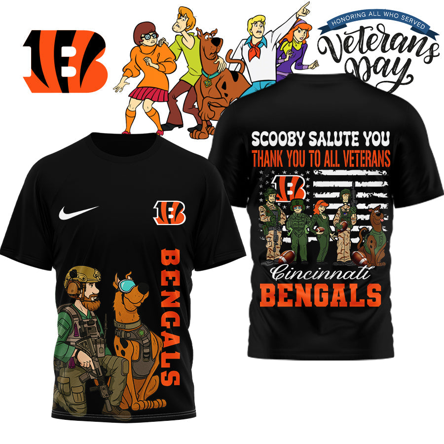 Premium NFL CIN x SCO Salute Veterans T-shirt V15 NMD NHM