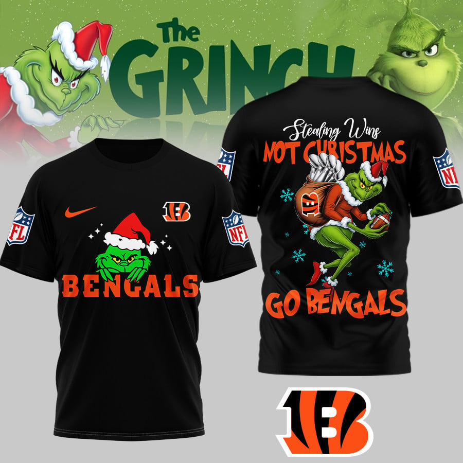 Premium NFL CIN x The Grinch Shirt V3 NMD TTV