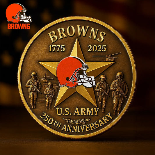 Premium NFL CLE U.S Army Anniversary Coin V1 NMD NHM